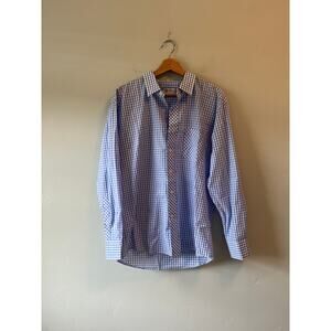 Men's MOJO Blue and White Button Down